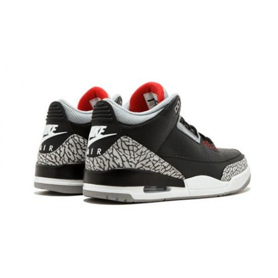 LJR Jordans 3 Retro High OG Black Cement BLACK/FIRE RED-CEMENT GREY Shoes 854262 001