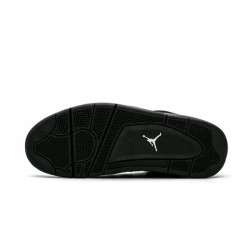 LJR Jordans 4 "Black Cat" BLACK/BLACK-LT GRAPHITE Shoes 308497 002