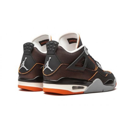 LJR Jordans 4 Retro Starfish SAIL/BLACK/STARFISH/LIGHT SMOK Shoes CW7183 100