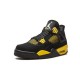 LJR Jordans 4 Thunder BLACK/WHITE-TOUR YELLOW Shoes 308497 008