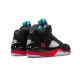 LJR Jordans 5 Grape Fire Red BLACK/FIRE RED-GRAPE ICE-NEW E Shoes CZ1786 001