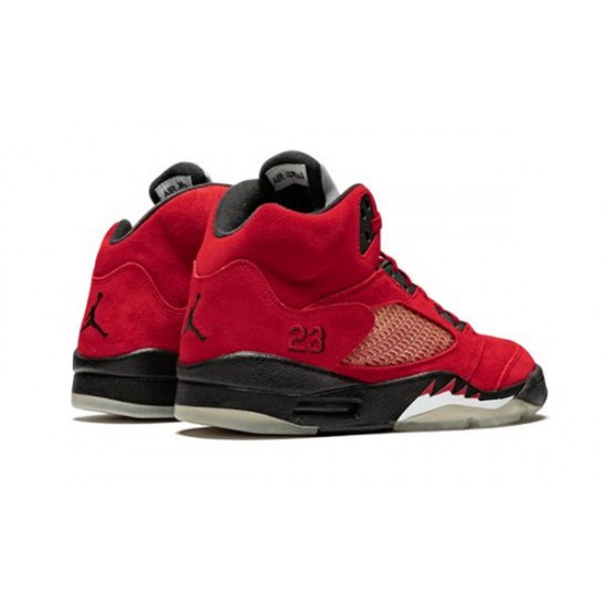 LJR Jordans 5 Retro Raging Bulls Red Shoes DD0587-600