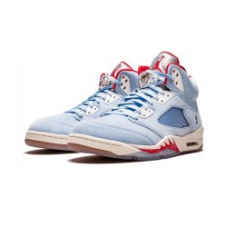 LJR Jordans 5 Retro "Ice Blue" ICE BLUE/UNIVERSITY RED-SAIL-M Shoes CI1899 400