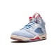 LJR Jordans 5 Retro Ice Blue ICE BLUE/UNIVERSITY RED-SAIL-M Shoes CI1899 400