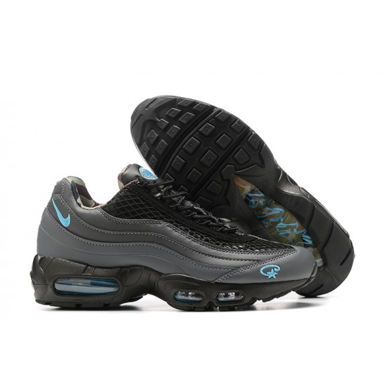 Corteiz x Nike Air Max 95 TT Men Aegean Storm Grey Black Sneakers FB2709-002