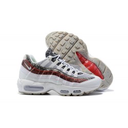 Nike Air Max 95 TT Men White and Red Sneakers