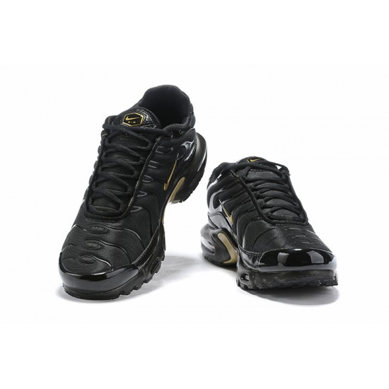 Nike Air Max Plus Tn Men Black Gold 852630-001 Sneakers