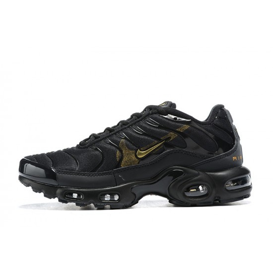 Nike Air Max Plus Tn Men Black Gold Sneakers