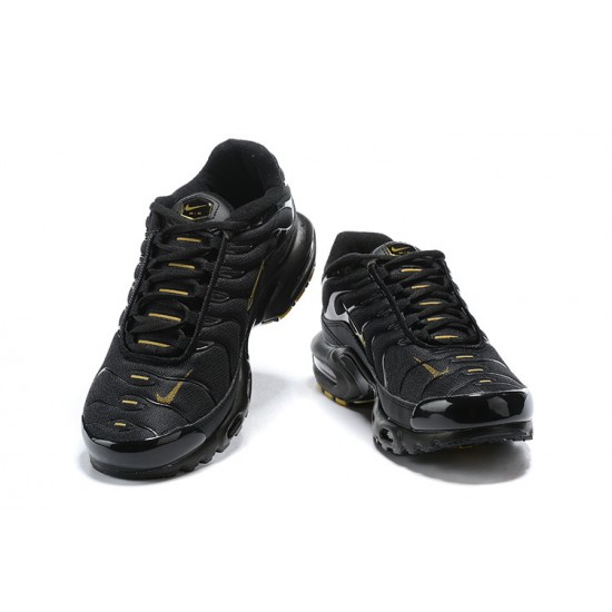 Nike Air Max Plus Tn Men Black Gold Sneakers