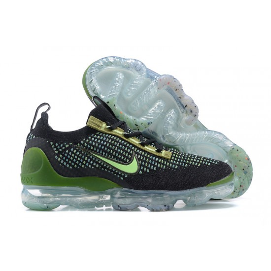 Nike Air VaporMax 2021 Flyknit W/M Black Green DQ7640-001 Sneakers