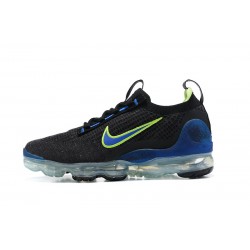 Nike Air VaporMax 2021 Flyknit W/M Black Green and Blue Sneakers