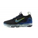 Nike Air VaporMax 2021 Flyknit W/M Black Green and Blue Sneakers