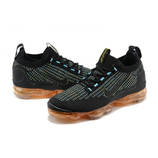 Nike Air VaporMax 2021 Flyknit W/M Black Orange Sneakers