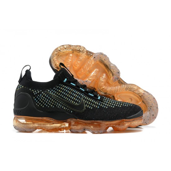 Nike Air VaporMax 2021 Flyknit W/M Black Orange Sneakers