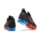 Nike Air VaporMax 2021 Flyknit W/M Black Red and Blue Sneakers