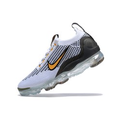 Nike Air VaporMax 2021 Flyknit W/M White Yellow and Black Sneakers