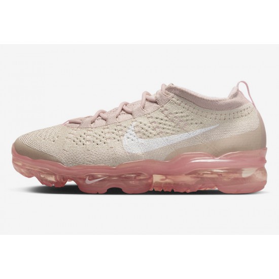 Nike Air VaporMax 2023 Flyknit Womens Oatmeal Pink DV6840-101 Sneakers