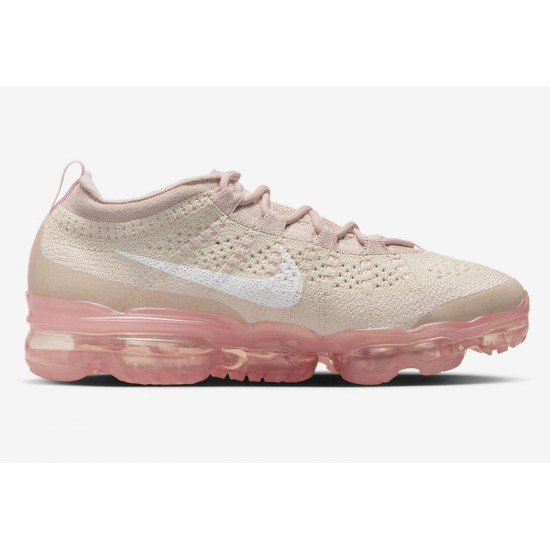 Nike Air VaporMax 2023 Flyknit Womens Oatmeal Pink DV6840-101 Sneakers