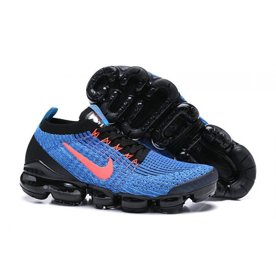 Nike Air VaporMax Flyknit 3 W/M Black Blue Sneakers AJ6900-015