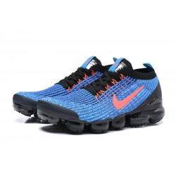 Nike Air VaporMax Flyknit 3 W/M Black Blue Sneakers AJ6900-015