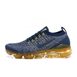 Nike Air VaporMax Flyknit 3 W/M Blue Yellow  Running Shoe AJ6900-444