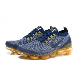 Nike Air VaporMax Flyknit 3 W/M Blue Yellow  Running Shoe AJ6900-444