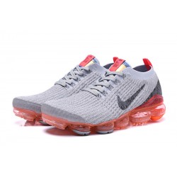 Nike Air VaporMax Flyknit 3 W/M Grey Red Sneakers AJ6900-600