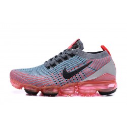 Nike Air VaporMax Flyknit 3 W/M Grey Red Sneakers AJ6900-601