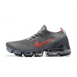 Nike Air VaporMax Flyknit 3 W/M Grey Red Sneakers CT1270-001