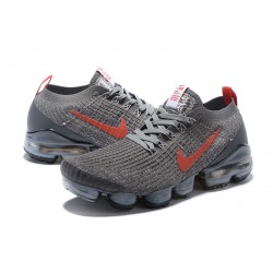 Nike Air VaporMax Flyknit 3 W/M Grey Red Sneakers CT1270-001