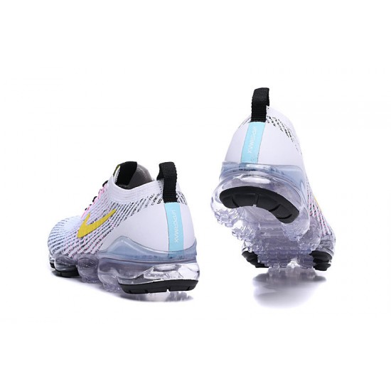 Nike Air VaporMax Flyknit 3 W/M White Yellow Sneakers AJ6900-103