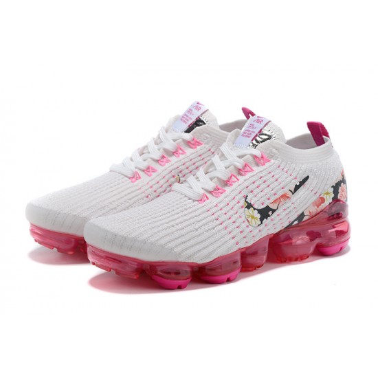 Nike Air VaporMax Flyknit 3 WMNS White Pink Sneakers AJ6910-601