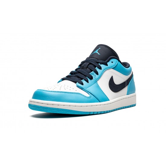 Nike Air Jordan 1 Low Mens UNC 553558-144 Shoes