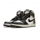 LJR Jordans 1 High Dark Mocha Black White Brown Shoes 555088 105