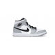 LJR Jordans 1  Mid Light Smoke Grey Shoes 554724 092