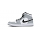 LJR Jordans 1  Mid Light Smoke Grey Shoes 554724 092