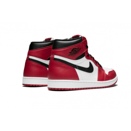 LJR Jordans 1 Retro High OG “Chicago” WHITE/BLACK-VARSITY RED Shoes 555088 101
