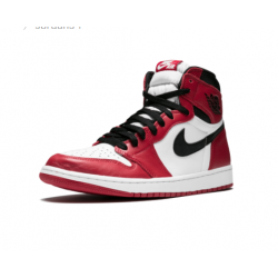 LJR Jordans 1 Retro High OG “Chicago” WHITE/BLACK-VARSITY RED Shoes 555088 101