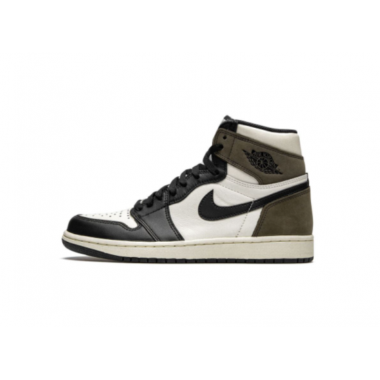 LJR Jordans 1 High OG Dark Mocha SAIL/DARK MOCHA-BLACK-BLACK Shoes 575441 105