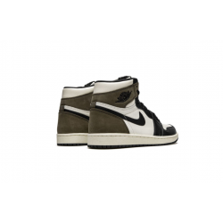 LJR Jordans 1 High OG "Dark Mocha" SAIL/DARK MOCHA-BLACK-BLACK Shoes 575441 105