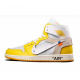 LJR Jordans 1 High Canary Yellow CANARY YELLOW/WHITE Shoes AQ0818 149