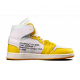 LJR Jordans 1 High Canary Yellow CANARY YELLOW/WHITE Shoes AQ0818 149