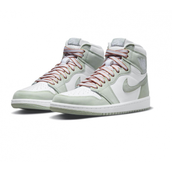 LJR Jordans 1 High Seafoam/Healing Green/White Shoes CD0461 002