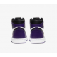 LJR Jordans 1 Retro High Court Purple White Shoes 555088 500